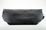 メッセンジャーバッグ (M)/CROCO PATTERN BLACK-FAS