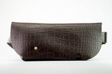 メッセンジャーバッグ (S)/CROCO PATTERN BROWN-FAS