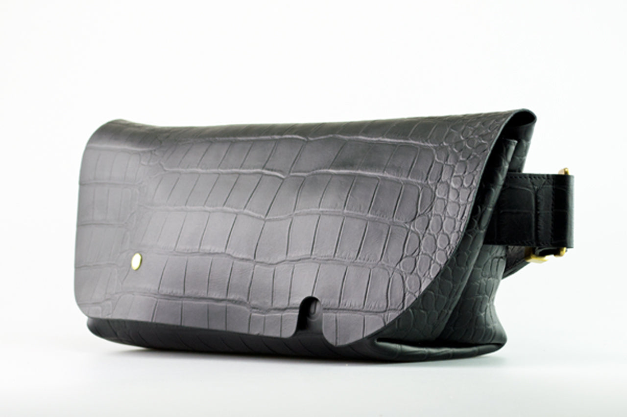 Uni&co. MESSENGER BAG (S)/CROCO PATTERN BLACK