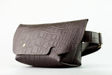 メッセンジャーバッグ (XS)/CROCO PATTERN BROWN-FAS