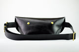 メッセンジャーバッグ (XS)/レザーストラップ-BLACK-FAS