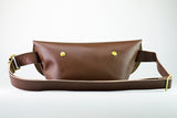 メッセンジャーバッグ (XS)/Lレザーストラップ-BROWN
