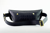 メッセンジャーバッグ (XS)/CROCO PATTERN NAVY