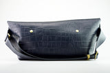 メッセンジャーバッグ (M)/CROCO PATTERN NAVY