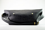 メッセンジャーバッグ (M)/CROCO PATTERN BLACK