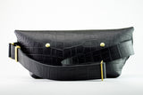メッセンジャーバッグ (S)/CROCO PATTERN BLACK