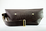 メッセンジャーバッグ (S)/CROCO PATTERN BROWN