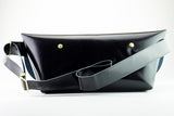 メッセンジャーバッグ (M)/レザーストラップ-ROYAL NAVY-FAS