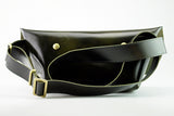 メッセンジャーバッグ (XS)/レザーストラップ-DARK GREEN-FAS