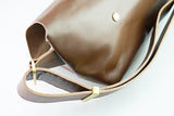 メッセンジャーバッグ (S)/レザーストラップ-BROWN-FAS