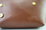 メッセンジャーバッグ (XS)/Lレザーストラップ-BROWN