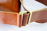 メッセンジャーバッグ (XS)/レザーストラップ-CAMEL-FAS