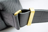 メッセンジャーバッグ (S)/CROCO PATTERN BLACK