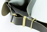 メッセンジャーバッグ (S)/レザーストラップ-DARK GREEN-FAS