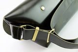 メッセンジャーバッグ (M)/レザーストラップ-DARK GREEN-FAS
