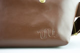 メッセンジャーバッグ (S)/レザーストラップ-BROWN