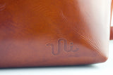 メッセンジャーバッグ (M)/レザーストラップ-CAMEL-FAS