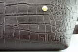 メッセンジャーバッグ (S)/CROCO PATTERN BROWN-FAS