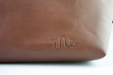 メッセンジャーバッグ (M)/レザーストラップ-BROWN