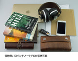 メッセンジャーバッグ (L)/BROWN