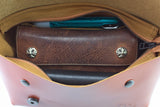 メッセンジャーバッグ (XS)/レザーストラップ-BROWN-FAS
