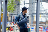 メッセンジャーバッグ (S)/レザーストラップ-DARK NAVY-FAS