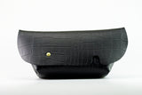 MESSENGER BAG (XS)/CROCO PATTERN BLACK-FAS