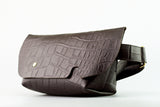 MESSENGER BAG (XS)/CROCO PATTERN BROWN