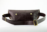 MESSENGER BAG (XS)/CROCO PATTERN BROWN