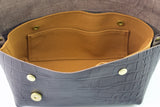 MESSENGER BAG (XS)/CROCO PATTERN BROWN