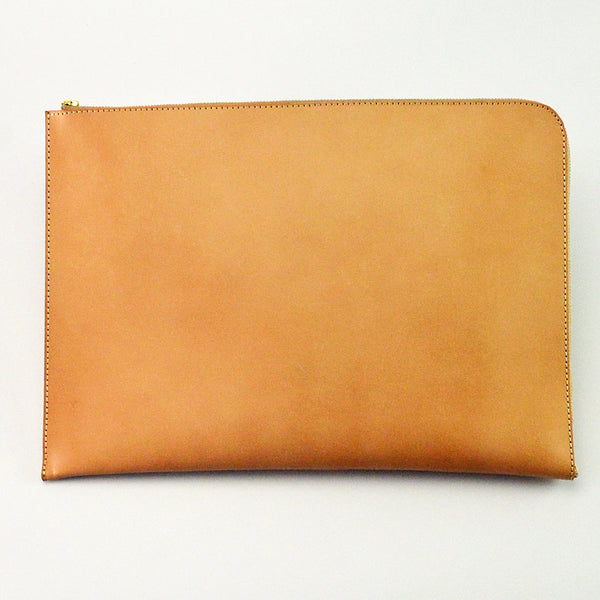 Uni&co. CLUTCH BAG/NATURAL POLISH