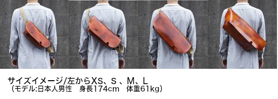 ボディーバッグ　MESSENGER BAG　Uni\u0026co.　XSサイズ　キャメルよろしくお願いいたします